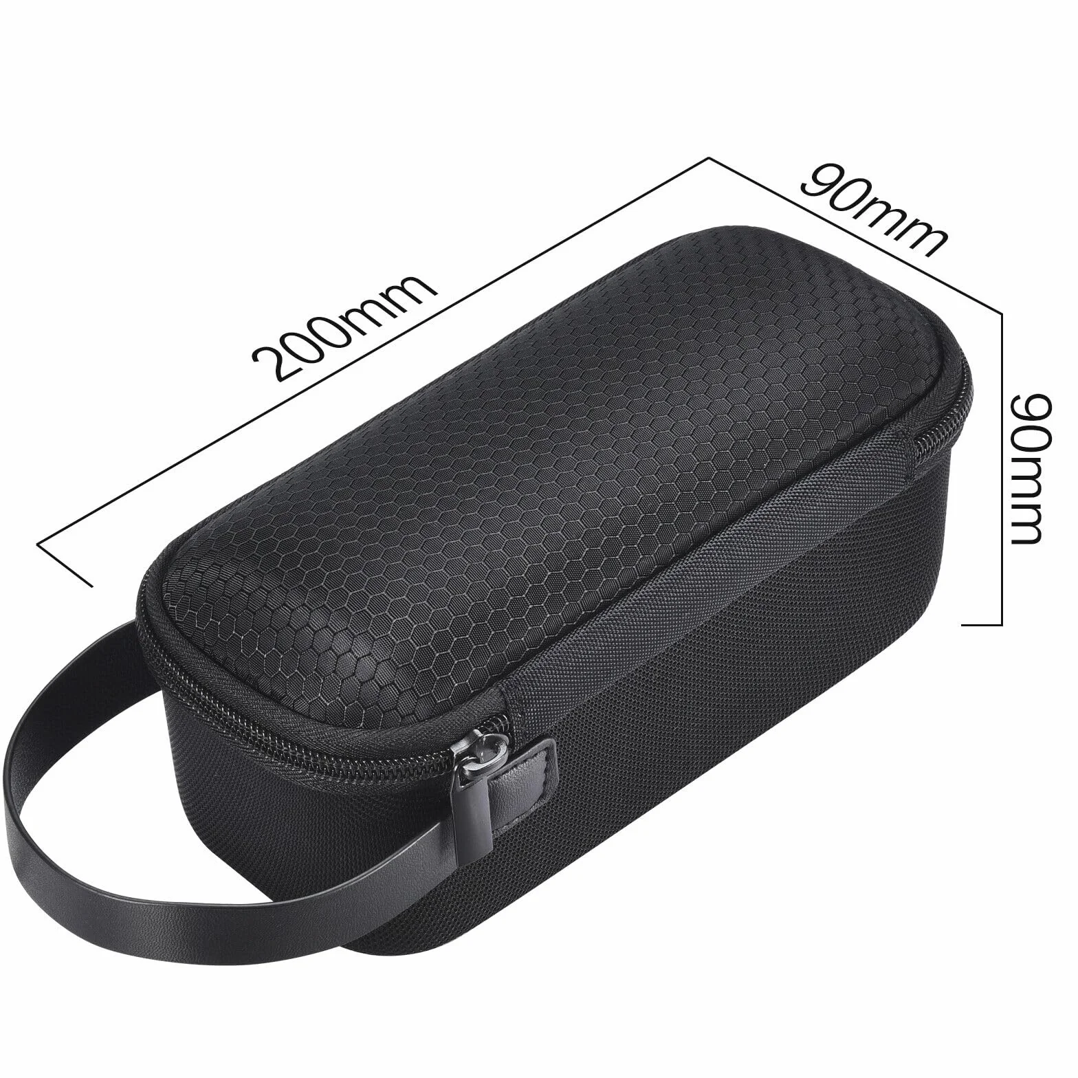 Bolsa de almacenamiento para JBL Tuner 2 FM Radio protectora bolsa de almacenamiento rígida portátil de viaje, Black, L200mm*W90mm*H90mm, moderno