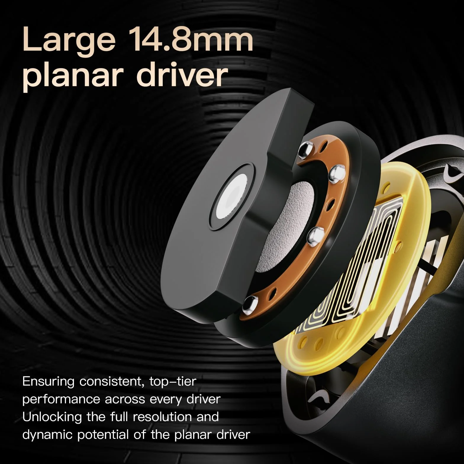 Letshuoer S12 Ultra Hi-Fi - Auriculares IEM de 14,8 mm, con controlador magnético planar, monitores intraurales, con cable de cobre chapado en plata (moca, conector de 3,5 mm/4,4 mm)