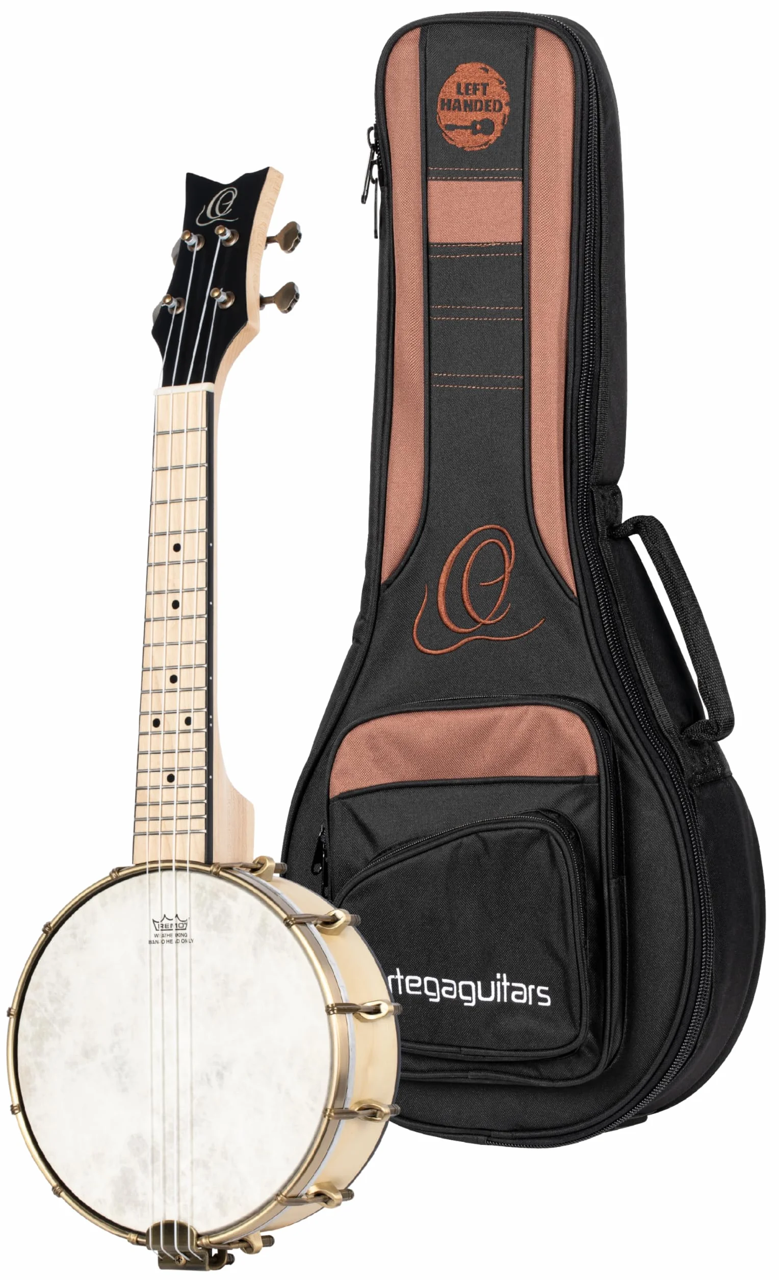 Ortega Banjolele de 4 cuerdas, Incluye funda, OUBJE90-MA-L