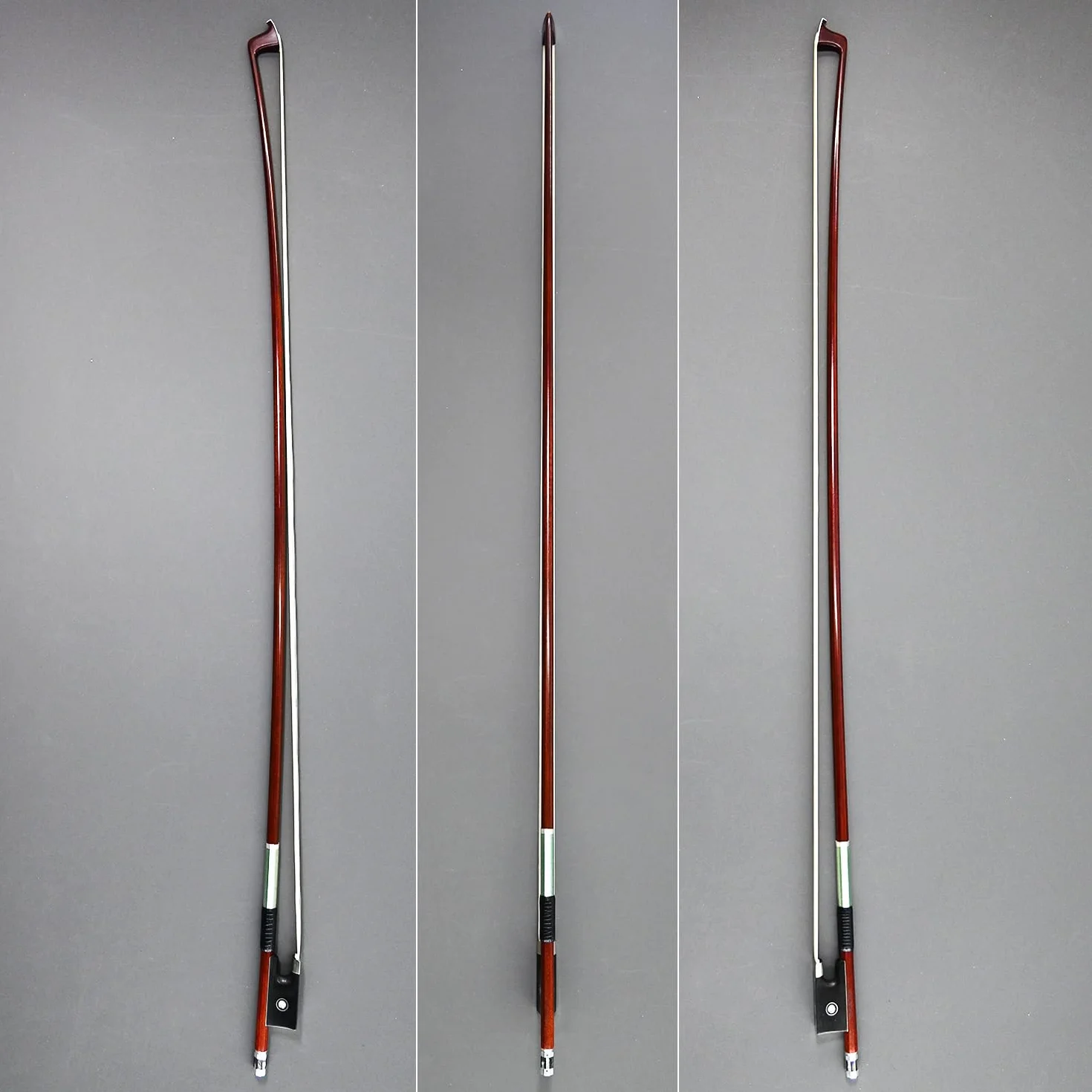 Arco de violín de fibra de carbono híbrido rendimiento pernambuco premium pelo de caballo mongol natural respuesta rápida 4/4 tamaño modelo popular