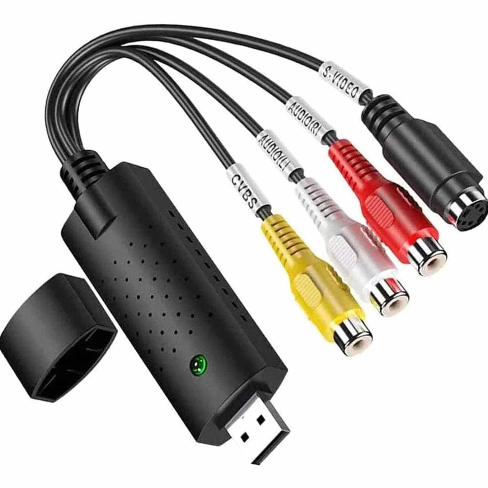 Conversor de Archivos Digitalizados USB 2.0 de Audio y Vídeo, Tarjeta de Captura, Memoria para Windows 10/8/7/XP Mac