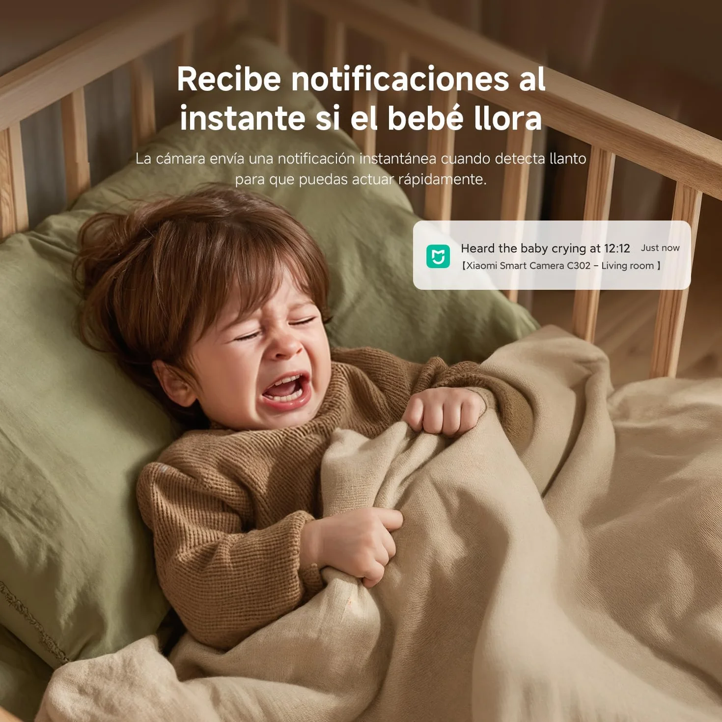 Xiaomi C302 Cámara Vigilancia WiFi Interior 2K 3MP 360° Visión Nocturna Starlight Audio Bidireccional Wi-Fi 6