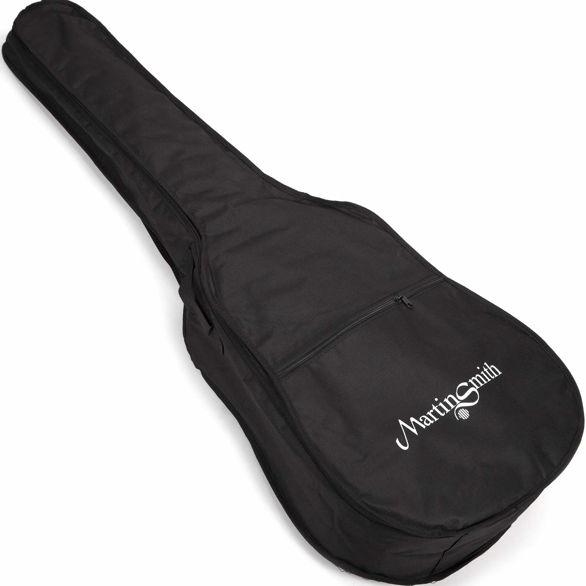Martin Smith Kit de Guitarra Acústica Tamaño Completo para Principiantes, Natural, 6 Cuerdas de Acero con Soporte, Afinador, Funda, Correa, Púas y Clases