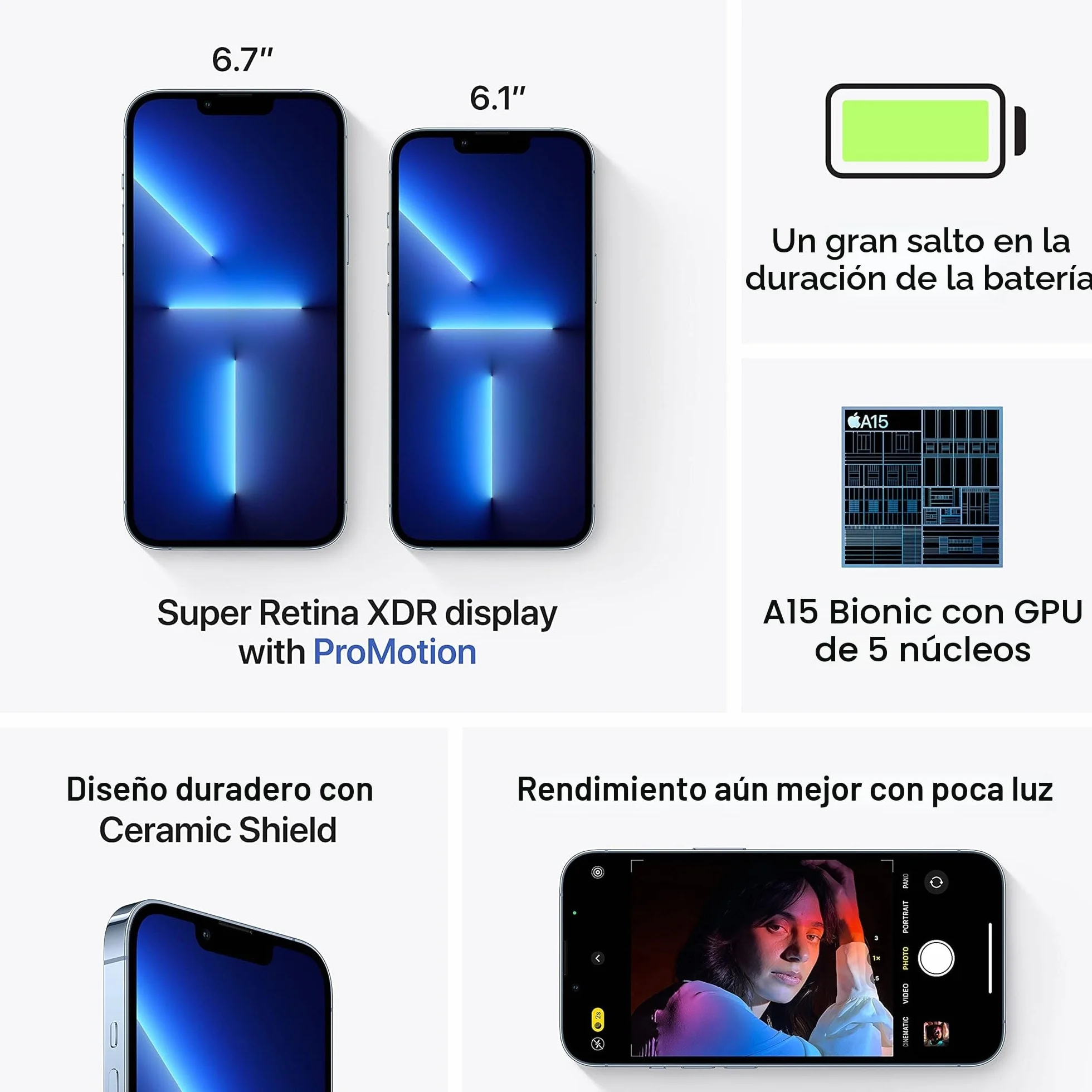 Apple iPhone 13 Pro 256GB Azul Alpino