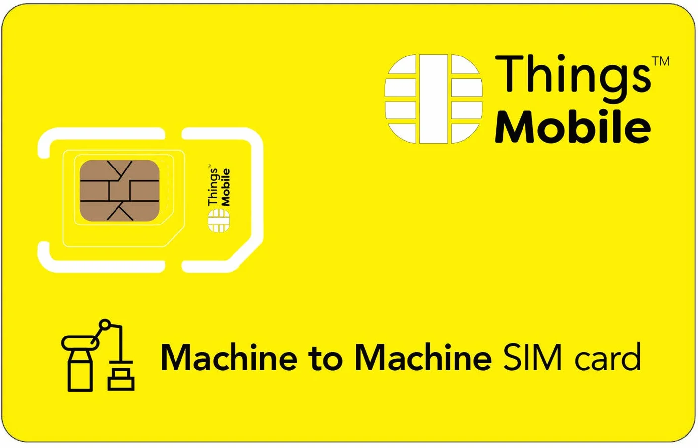 Tarjeta SIM Machine to Machine Things Mobile Cobertura Global GSM/2G/3G/4G sin Costes Fijos 10 € Crédito