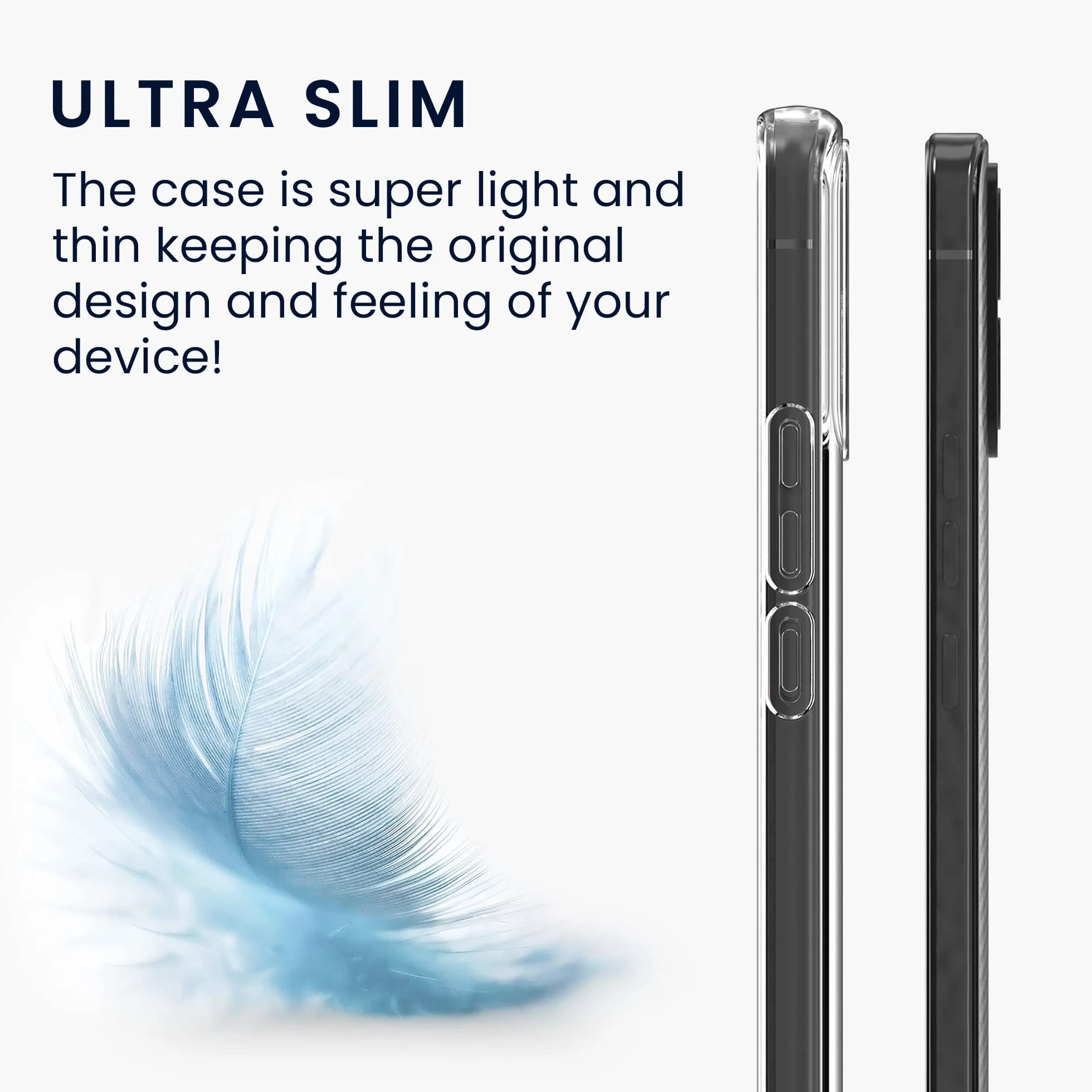 Carcasa kwmobile Compatible con Motorola ThinkPhone Funda de Silicona Transparente