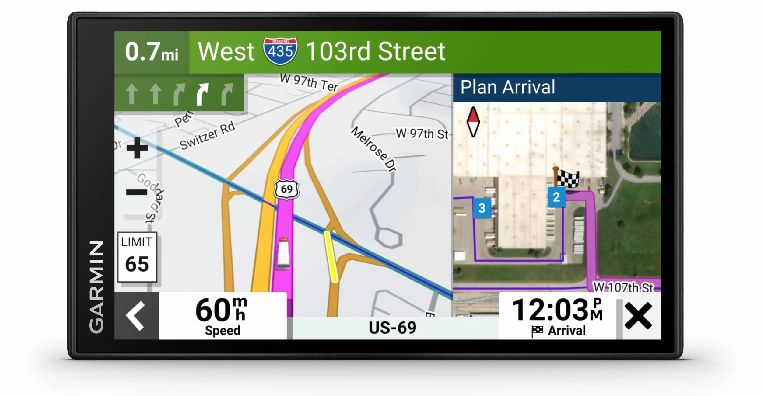 Garmin dēzl LGV 610 Navegador GPS 6 Pulgadas para Camión Mapas Europa Negro