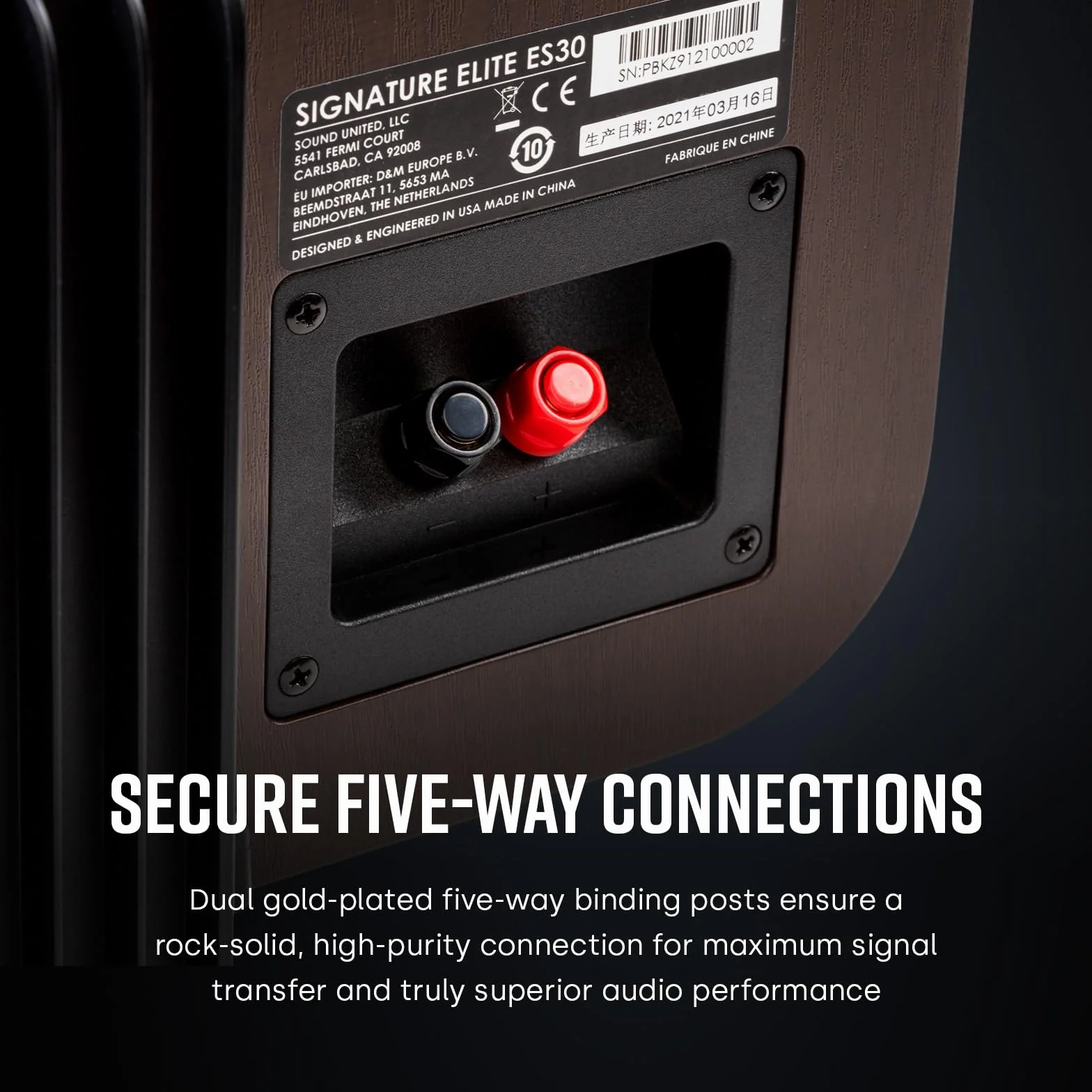 Polk Signature Elite ES30 Altavoz Central Hi-Fi Negro