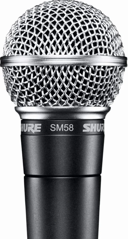 Shure SM58-LC El micrófono de Voz dinámico está diseñado para el Uso Profesional en Voces en actuaciones en Vivo, Refuerzo de Sonido y grabaciones de Estudio - No se Incluye el Cable (SM58-LCE)
