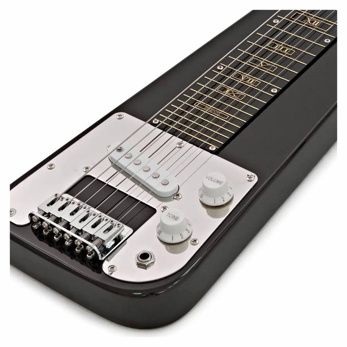 Gear4music Lap Steel Kit de guitarra con soporte, Tonebar Slide y Gig Bag