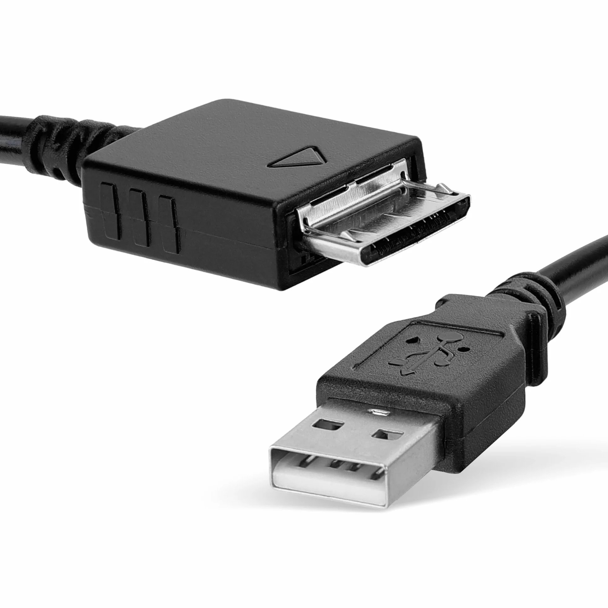 subtel WMC-NW20MU Cable de datos USB 2.0 para reproductor MP3 1m negro compatible con Sony Walkman NW-A55L NWZ-ZX2, NWZ-A15, A10, NWZ-A816, A818 Cable Carga 1A Conector Walkman a USB A