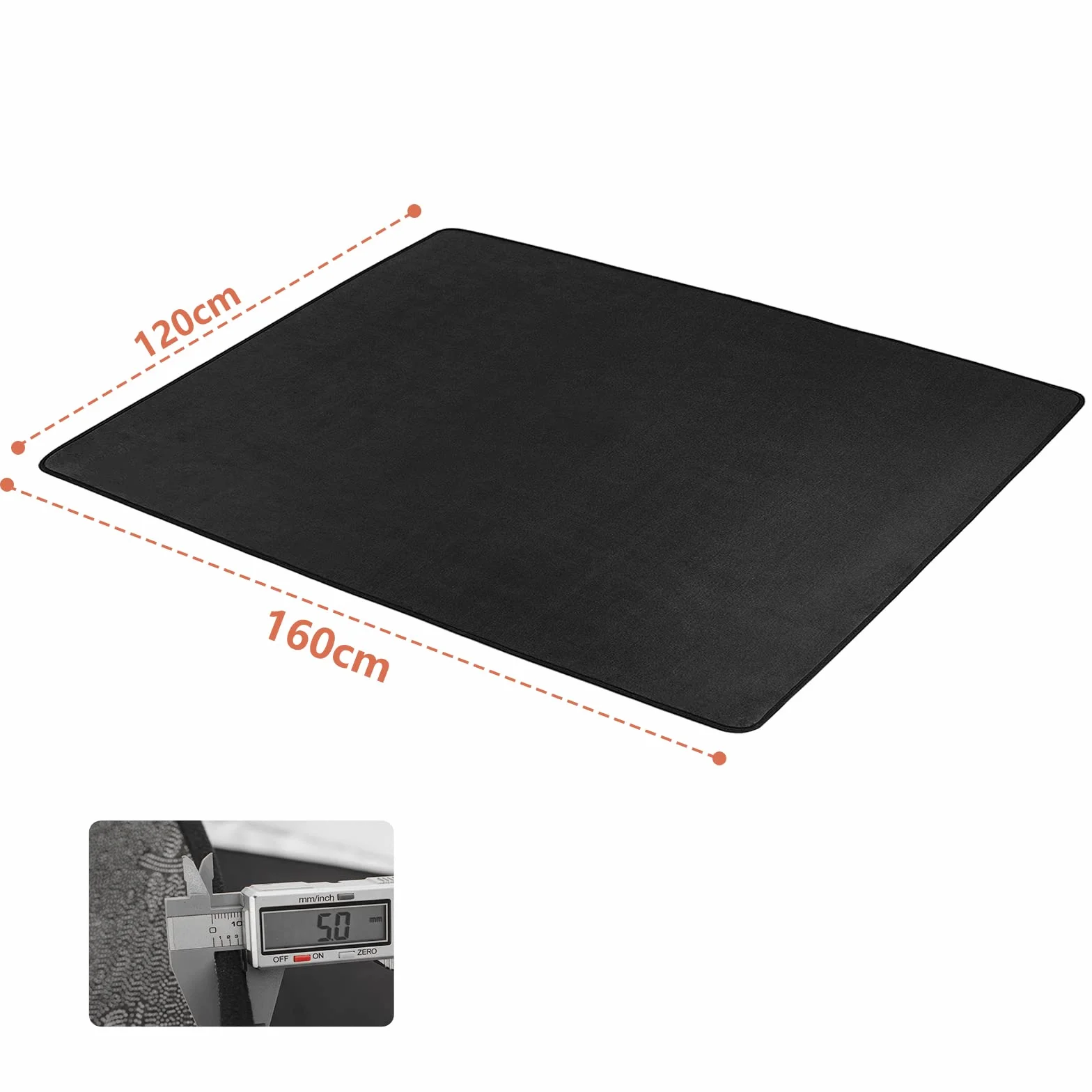 IBVIVIC Alfombra para batería de 160 x 120 cm, kit profesional de batería de jazz electrónico, rectangular, para tambor de bajo, tambor y otros instrumentos, color negro