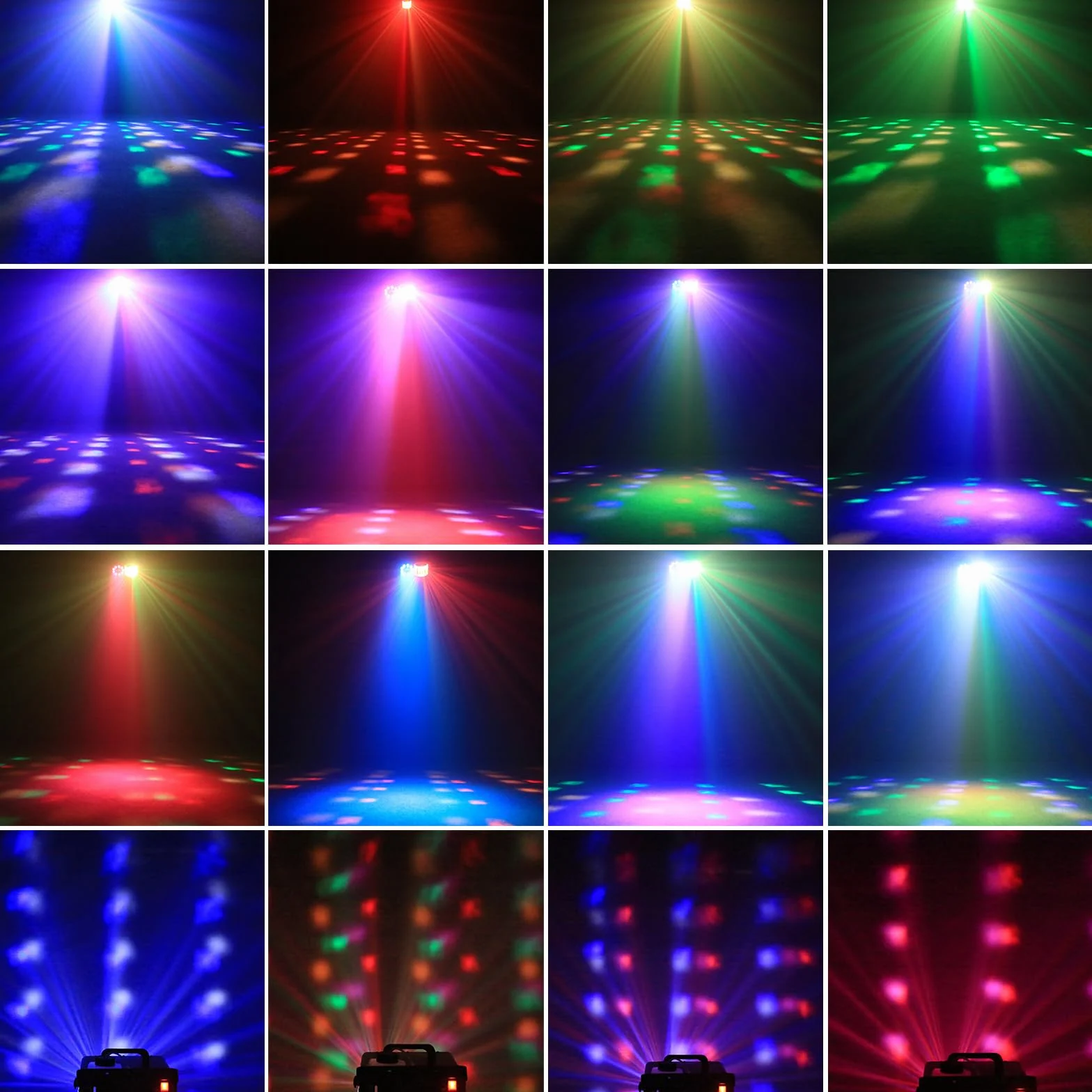 1200W Máquina de Humo con Control Remoto, Haz 9 LED RGB Luces de Fiesta 14 Colores Estáticos Capacidad de 1L Fog Machine Portátil Estroboscópico para Halloween Bodas Navidad Escénicos