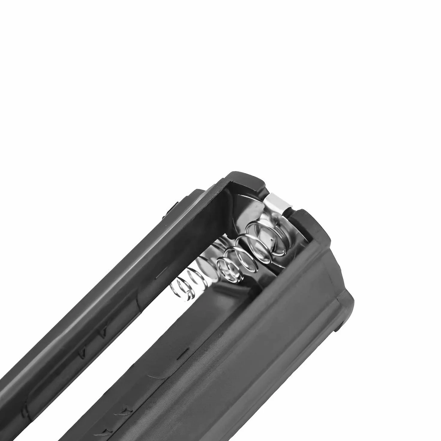 TECHZOCO Portapilas cilíndrico AAA, Soporte de Batería AAA, Caja para Pila AAA, Conexión por Soldadura, Voltaje Total: 4.5V (1.5V por Pila), Apto para 3 Pilas FR03, HR03, LR03, Negro