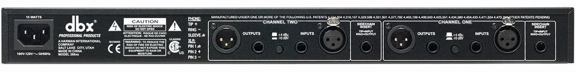 Procesador Dinámico dbx DX 266XS Compresor Expansor