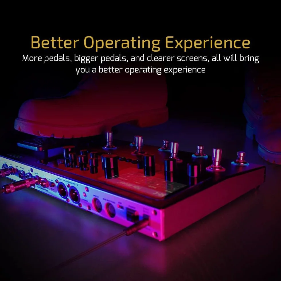 VALETON Procesador de Múltiples Efectos para Guitarra y Bajo con Modelado de Amplificador Gabinetes IR 240+ Efectos Looper Interfaz de Audio USB MIDI I/O Pedal de Expresión GP-200 + Bolsa