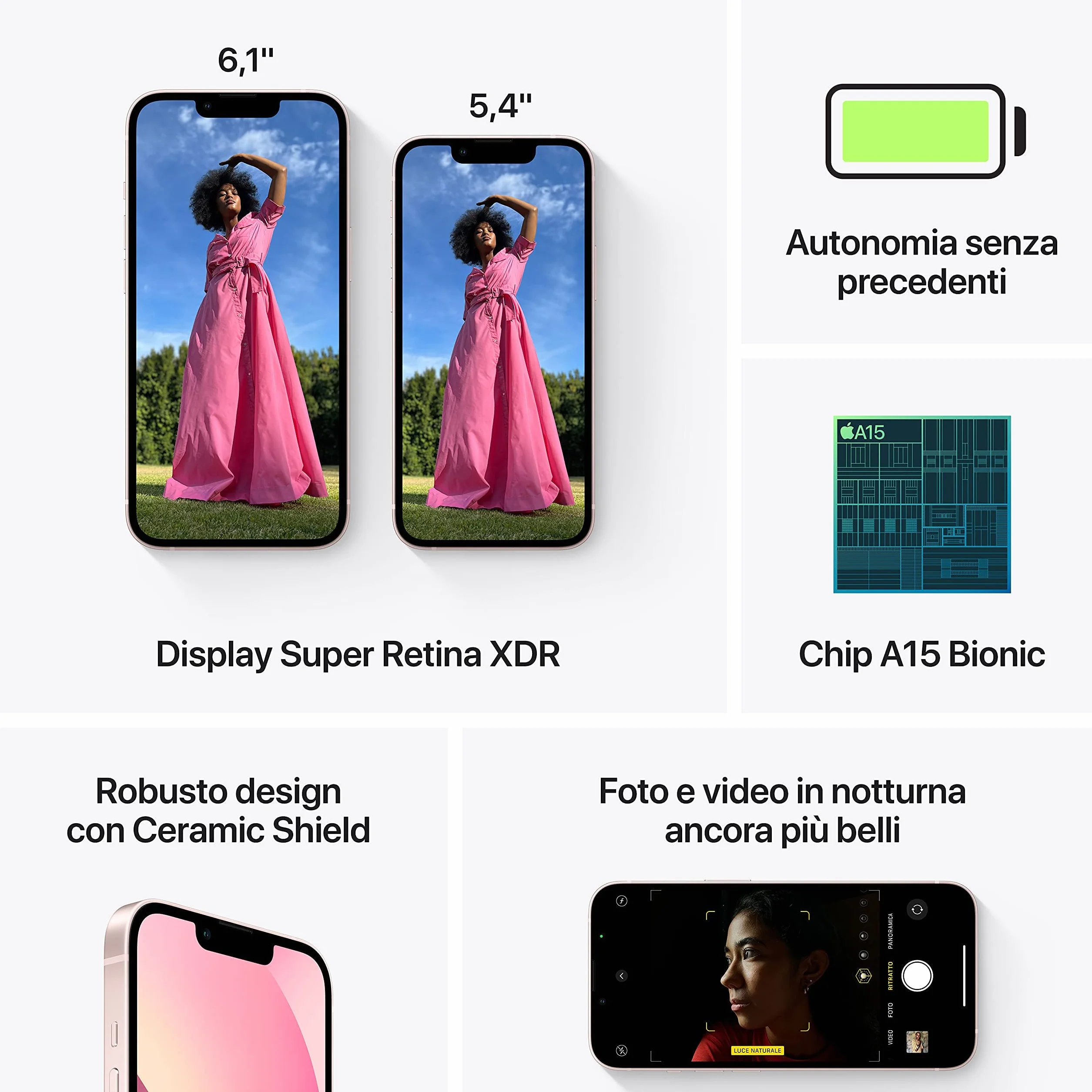 Apple iPhone 13 Mini 128GB Rosa Reacondicionado