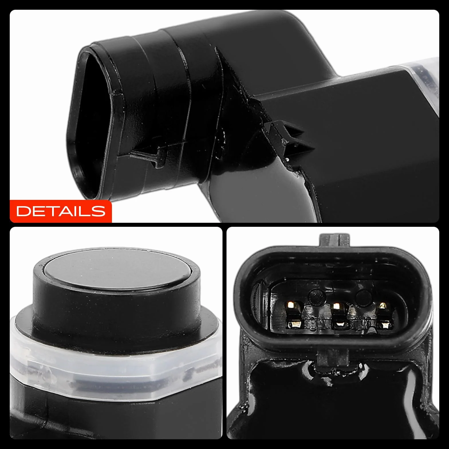 Frankberg 4x Sensor de aparcamiento PDC Compatible con Golf VI 5K1 Golf VII 5G1 BE1 BE2 BQ1 Golf VI Variante AJ5 A4 Avant 8K5 T.i.g.u.a.n 5N Replace# 4H0919275A