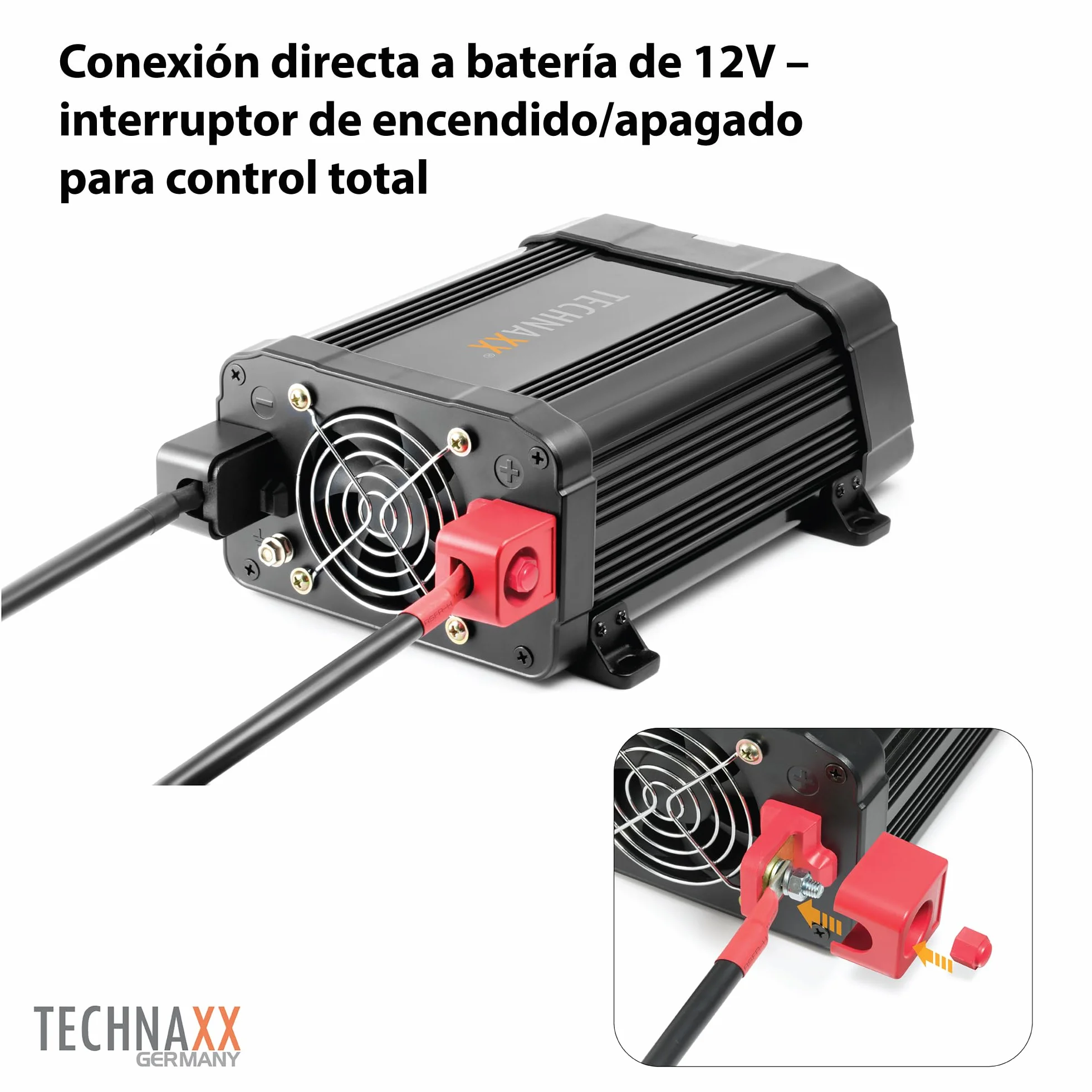 Technaxx 1200w Te16 Adattatore E Invertitore Interno Nero (technaxx Te16 - Dc Til Ac Inverter - 1)