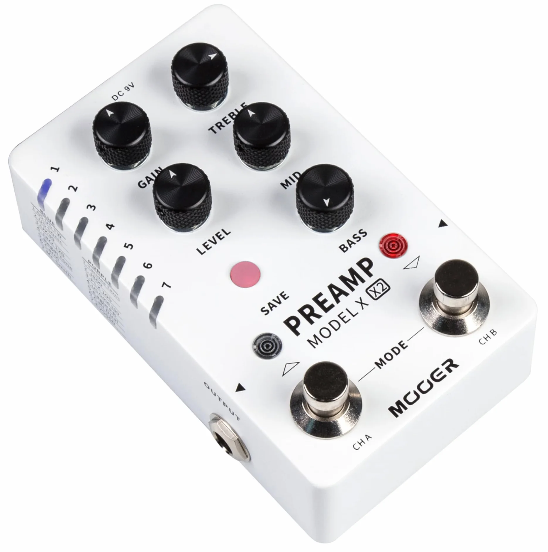 Mooer Preamp Model X2 - Preamplificador digital de doble canal