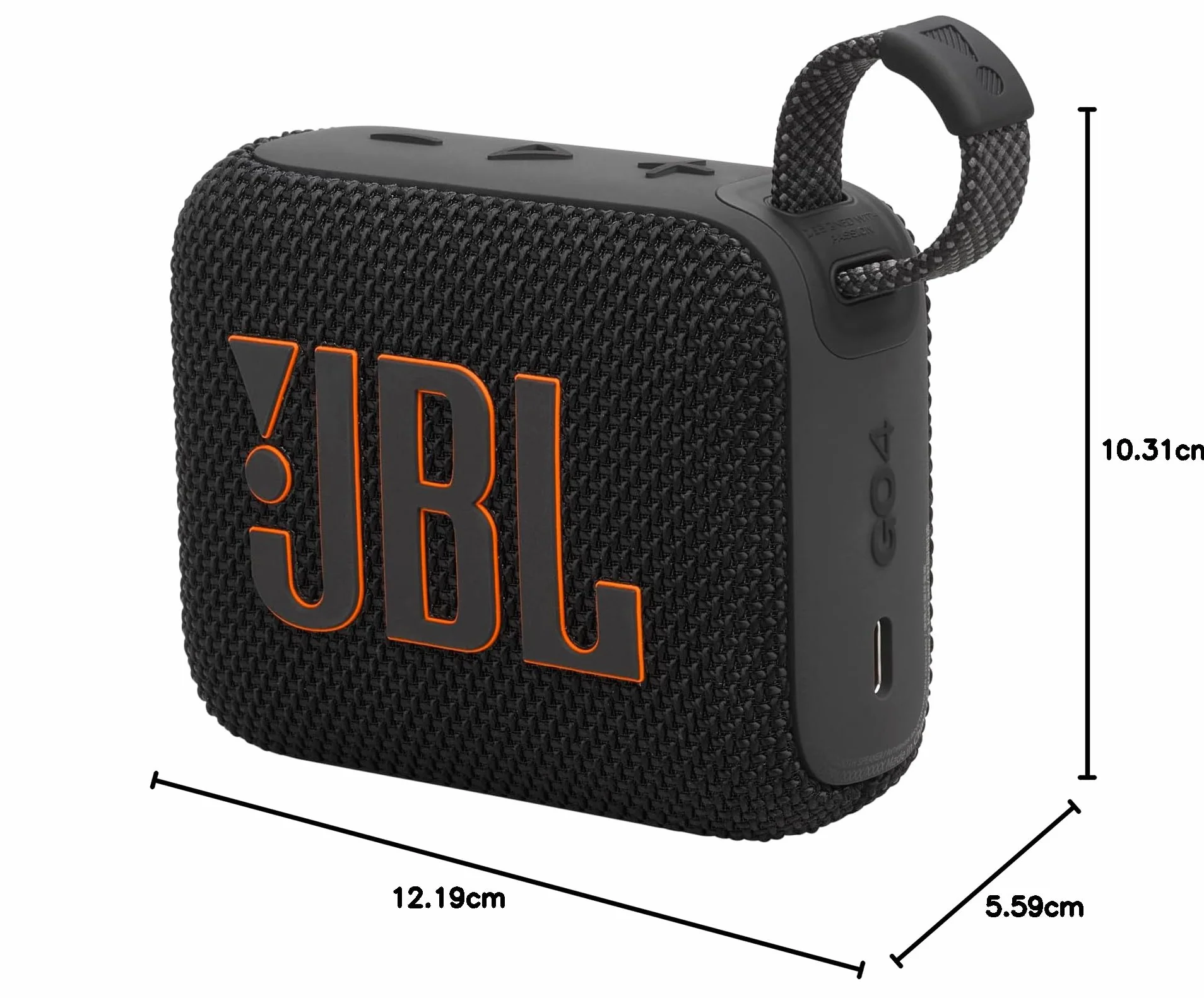 JBL GO 4 Altavoz inalámbrico portátil Bluetooth IP67 Negro