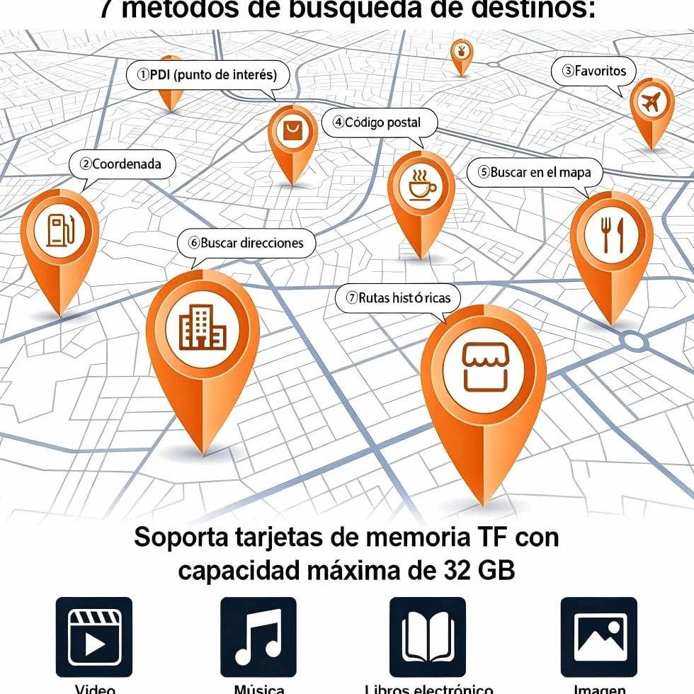 9 Pulgadas Navegador GPS para Camiones y Coches, con Bluetooth y Actualizaciones de Mapas de Europa para Toda la Vida