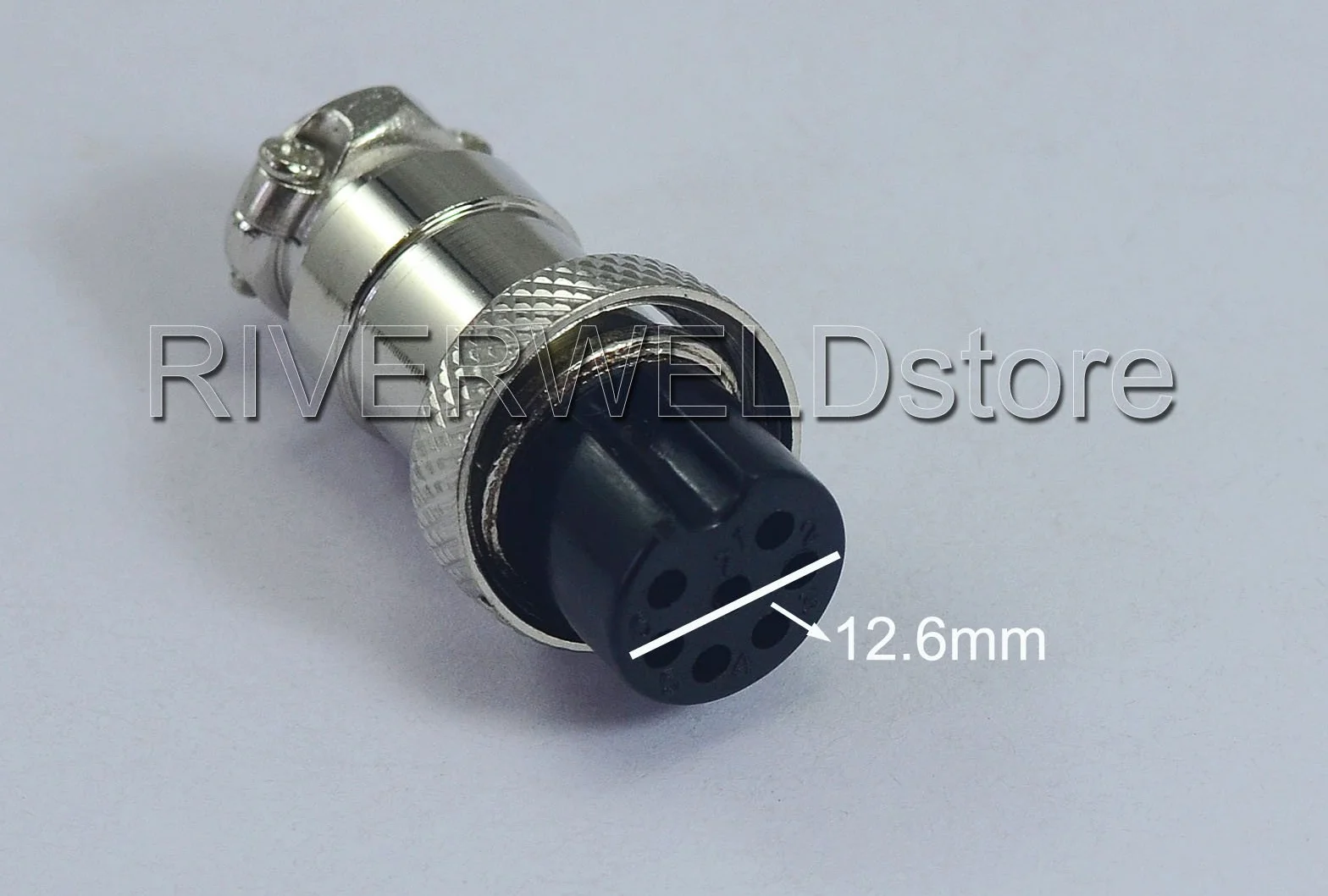 RIVERWELD 7 pines Conector hembra Enchufe de la aviación 16-7P Hombre + Mujer Metal Bloqueo automático 1Set