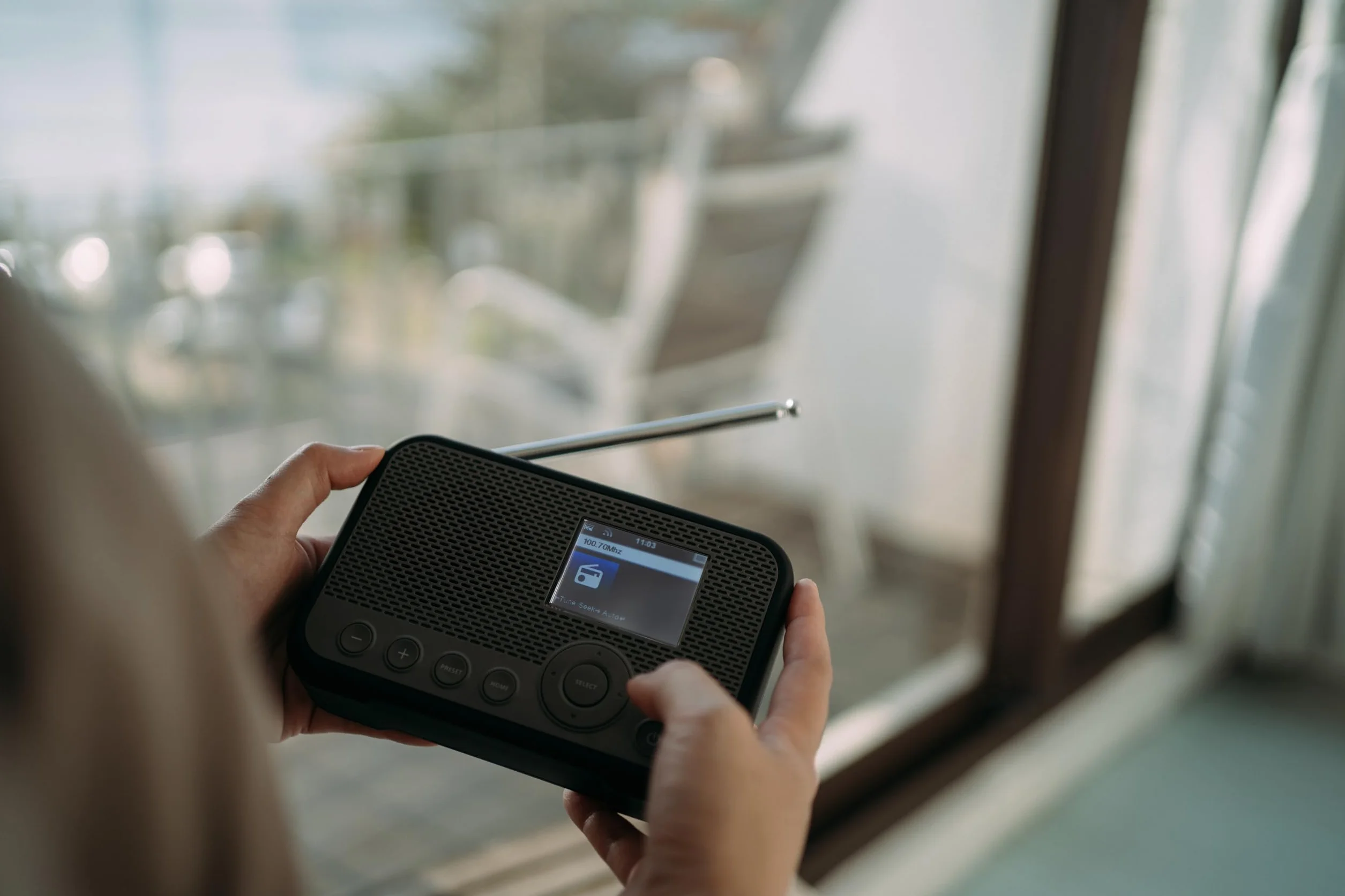 Sangean WFR-39 Radio por Internet con Dab+, FM, WiFi Gris-Negro