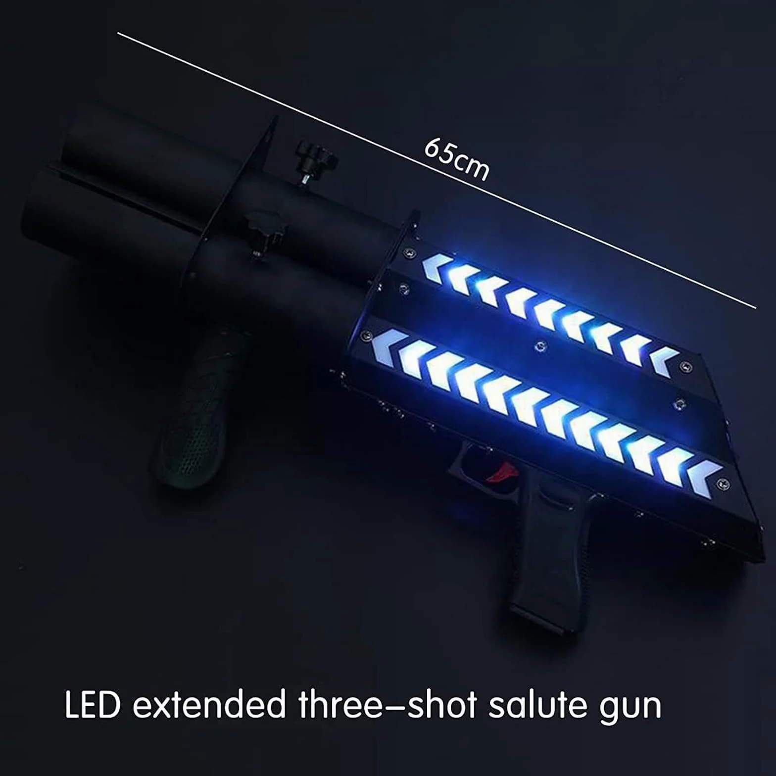 Cañón de Confeti inalámbrico, cañón de Confeti eléctrico, luz LED, Pistola de cañones de Confeti Recargable de Mano, para Eventos Especiales, Fiestas, Clubes, Bodas, conciertos