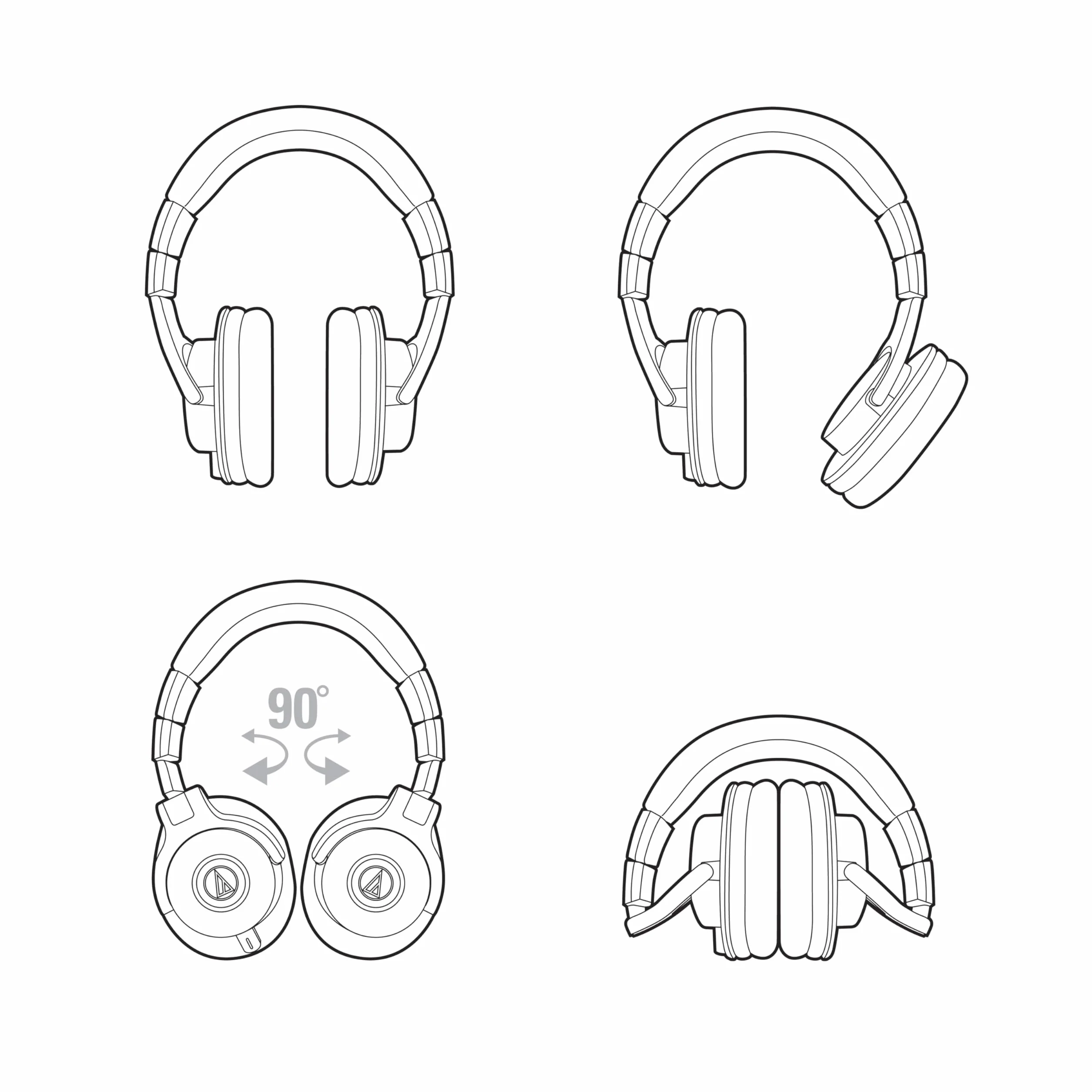 Audio-Technica M40x Auriculares Profesionales para Monitorización en Estudio Negro