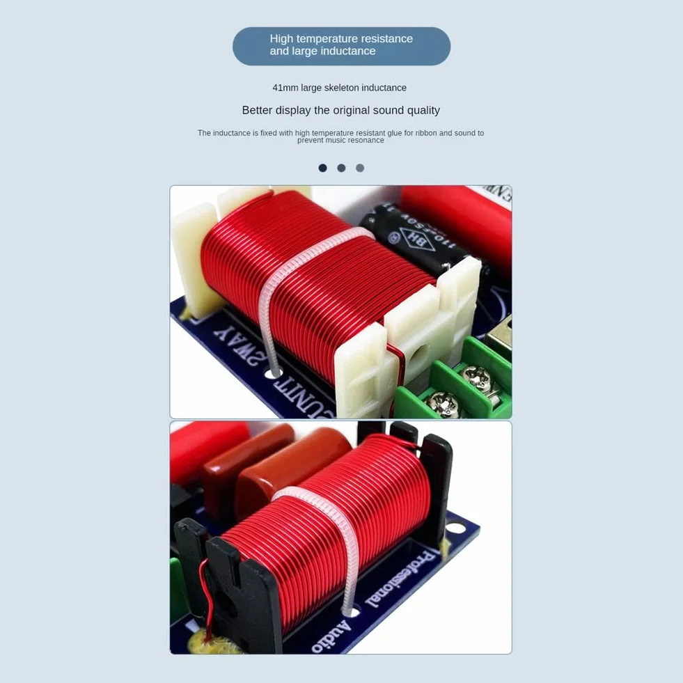Divisor de Frecuencia 2 Vías 250W 2500Hz-3000Hz Crossover Audio Altavoz DIY