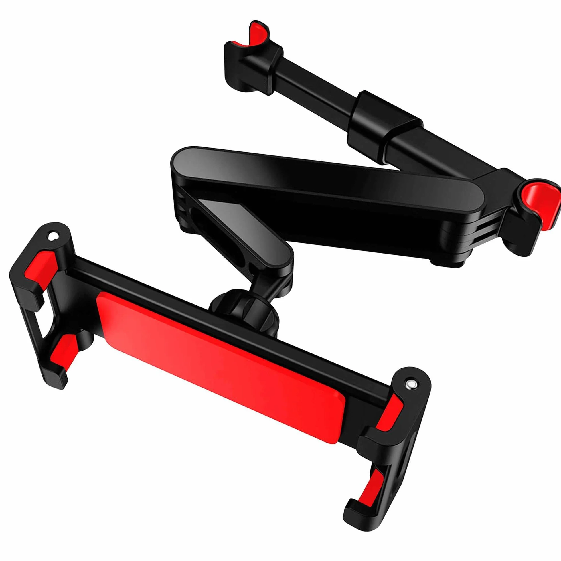 OcioDual Soporte Tablet Coche Reposacabezas, Abrazadera para Reposacabezas, Soporte para Tablet Coche Extensible, Rotación 360º, Sujeta moviles y Tablets Entre 4,4" y 11"