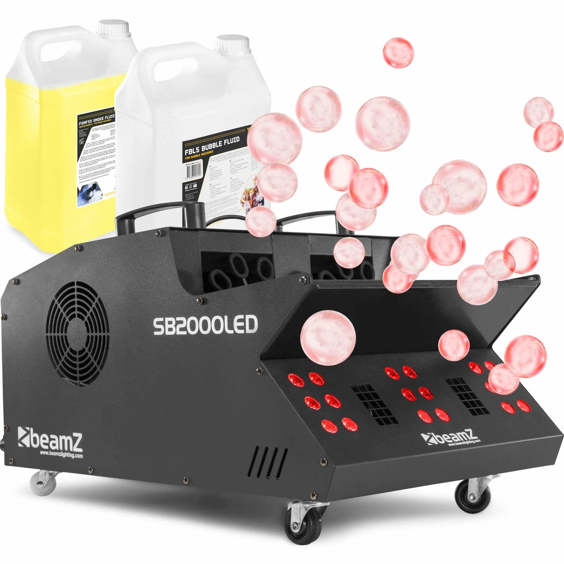BeamZ SB2000LED Máquina de humo y burbujas incl. líquidos