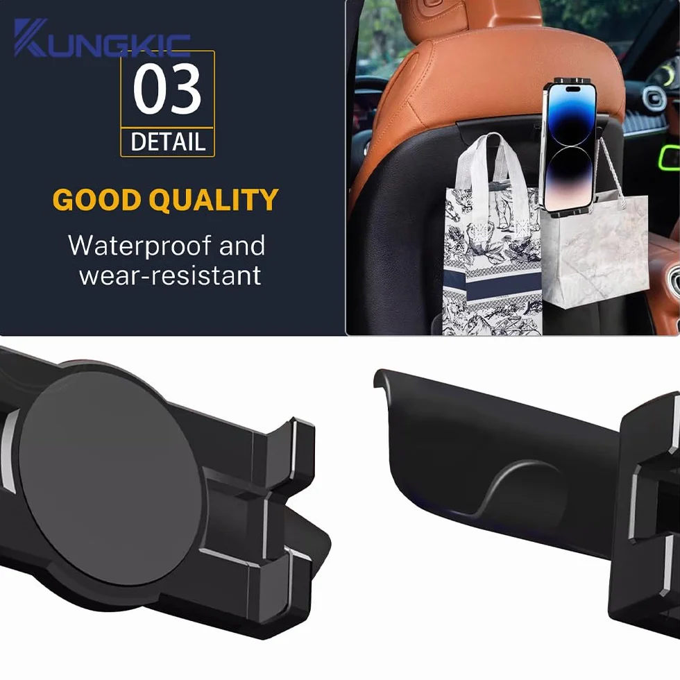 KUNGKIC Soporte para tablet de coche para Mercedes-Benz C-Class E-Class GLC extensible, reposacabezas universal, rotación de 360°, 1 pieza