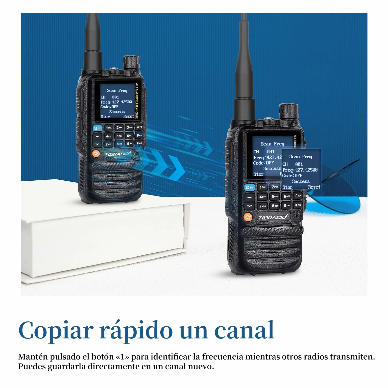 TIDRADIO TD-H3 Walkie Talkie Largo Alcance