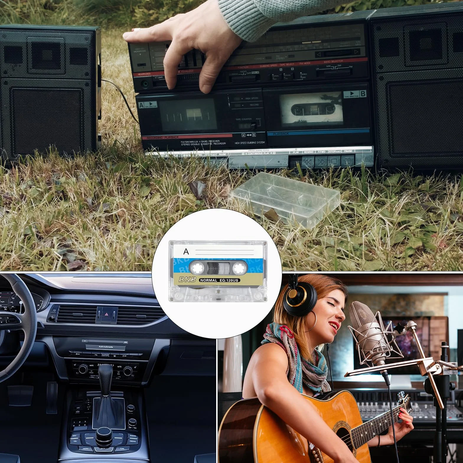 Cartuchos vacíos de audio 90 min cassette para grabaciones