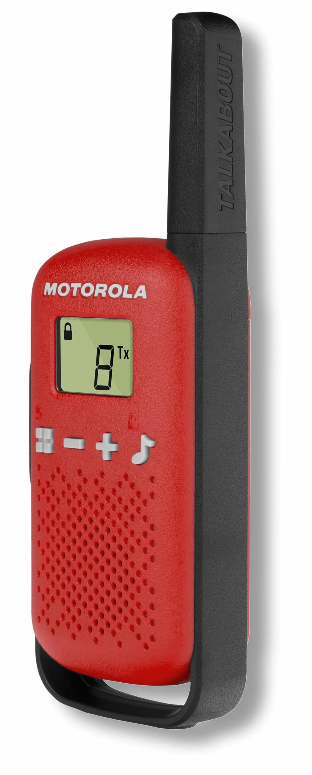 Motorola Solutions - T42 RED Walkie Talkie Talkabout PMR446, 16 Canales, Alcance 4 km, Rojo, 2 Unidades, Función de Llamada en Grupo