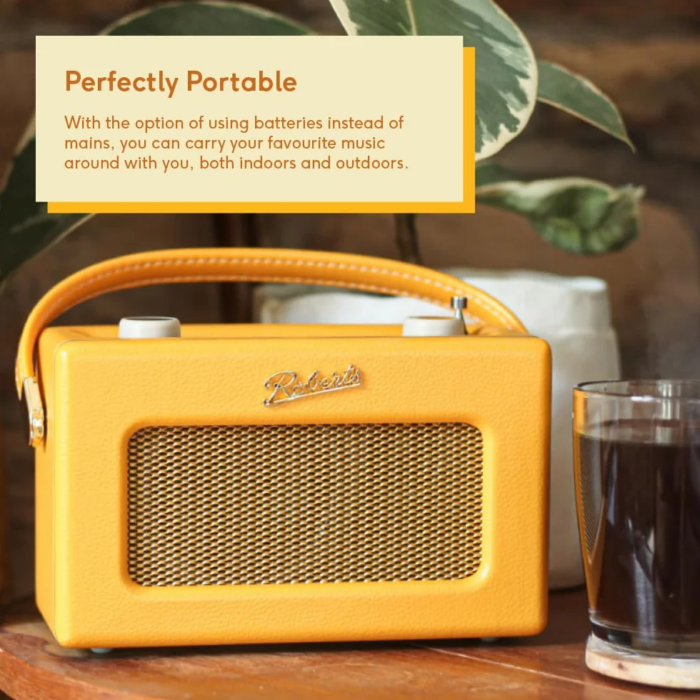 Roberts Revival iSTREAML - Radio Digital FM/Dab/Dab+/Internet con Bluetooth, Amarillo Sunburst