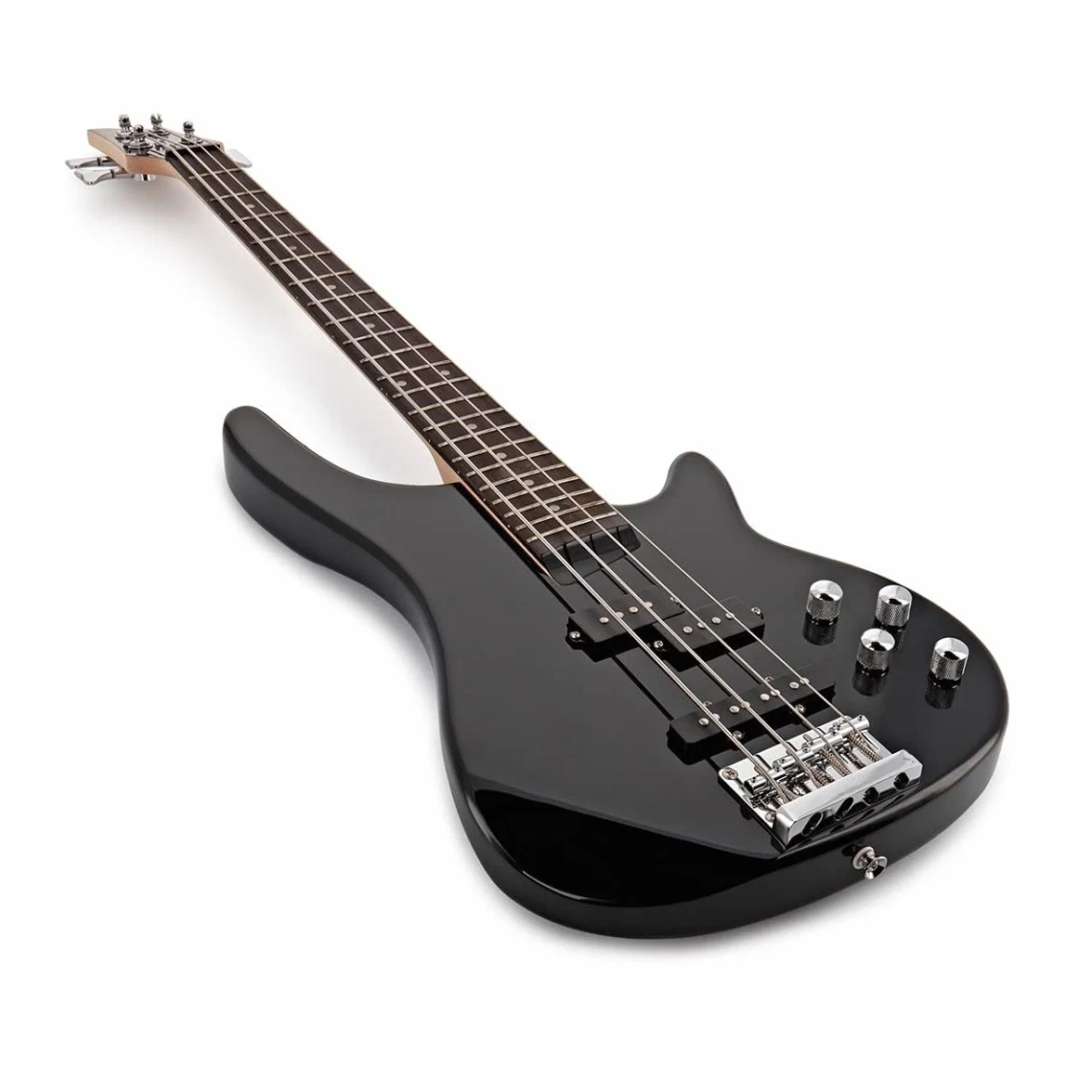 Gear4music Bajo Chicago color negro 3/4 tamaño
