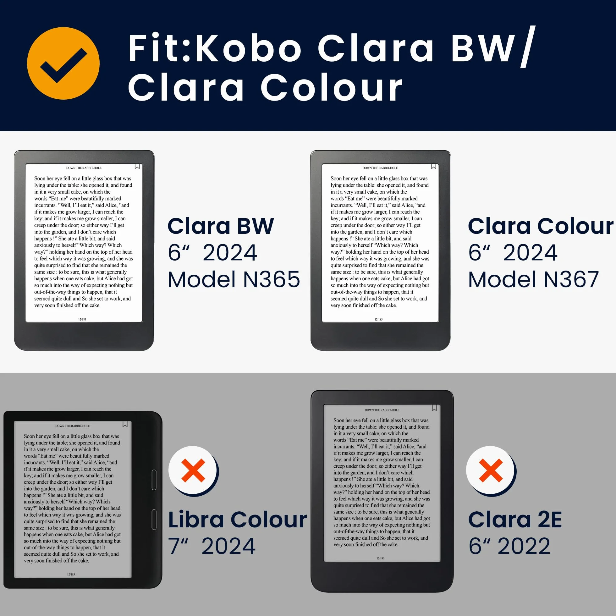 kwmobile Carcasa Compatible con Kobo Clara BW/Colour Funda con Soporte - Negro