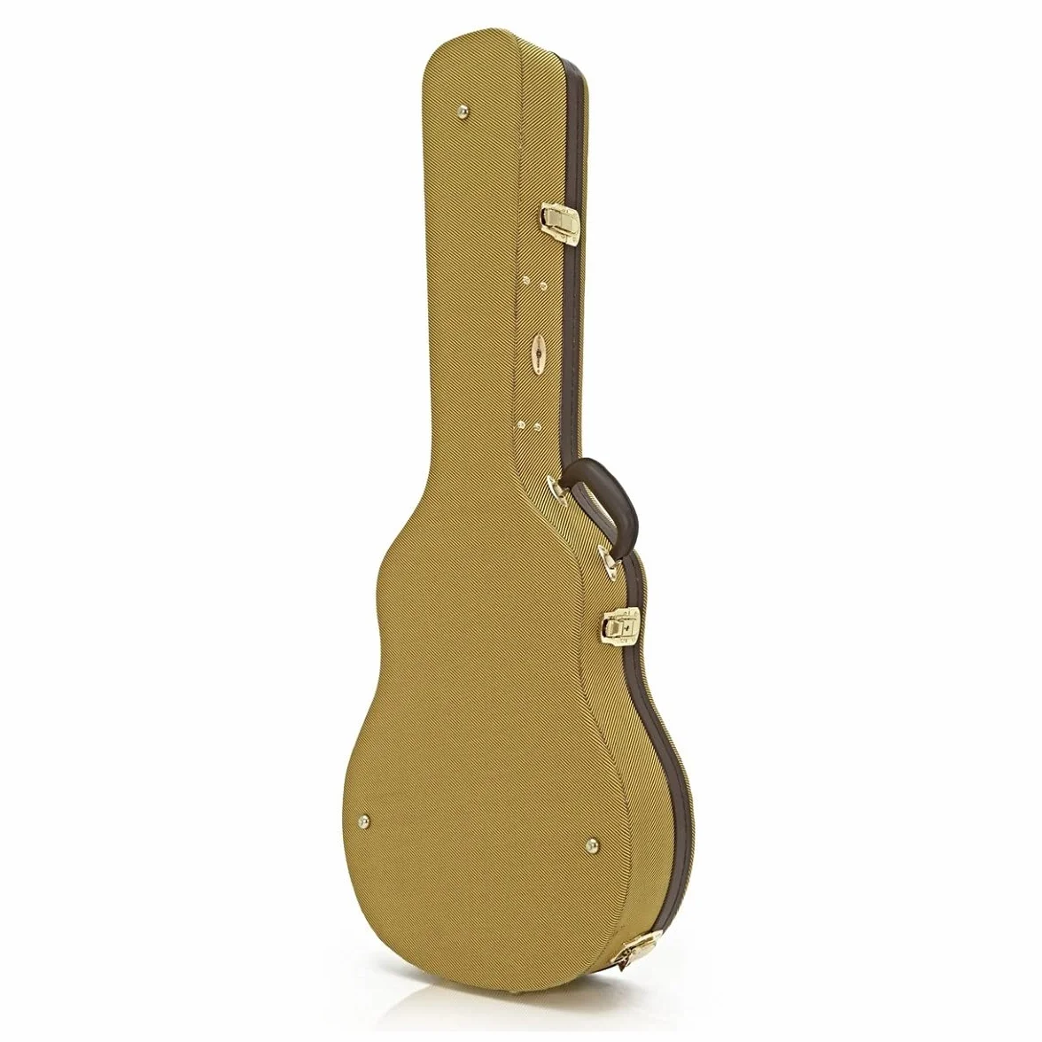 gear4music Tweed Estuche rígido para Guitarra semiacústica Hollow Body