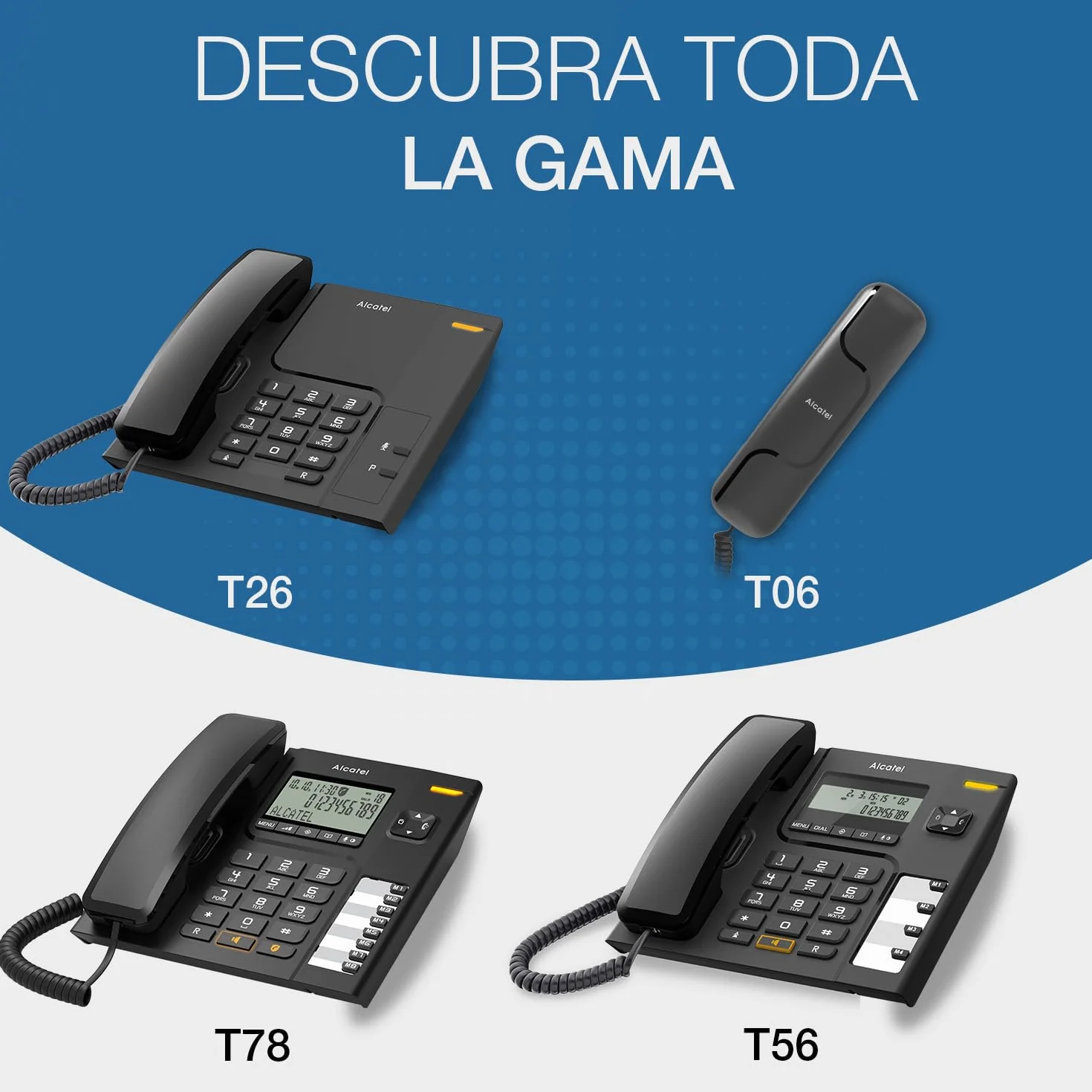 Alcatel ATL1413670 Teléfono Negro