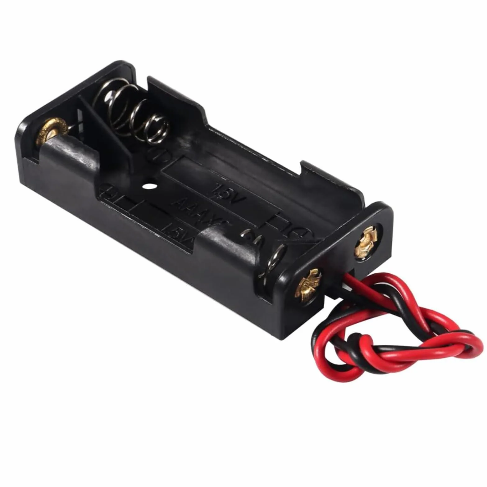 10 soportes de batería AAA con cables de 3 V, 2 x 1,5 V AAA, caja de almacenamiento, organizador de contenedores, adaptador y comprobador