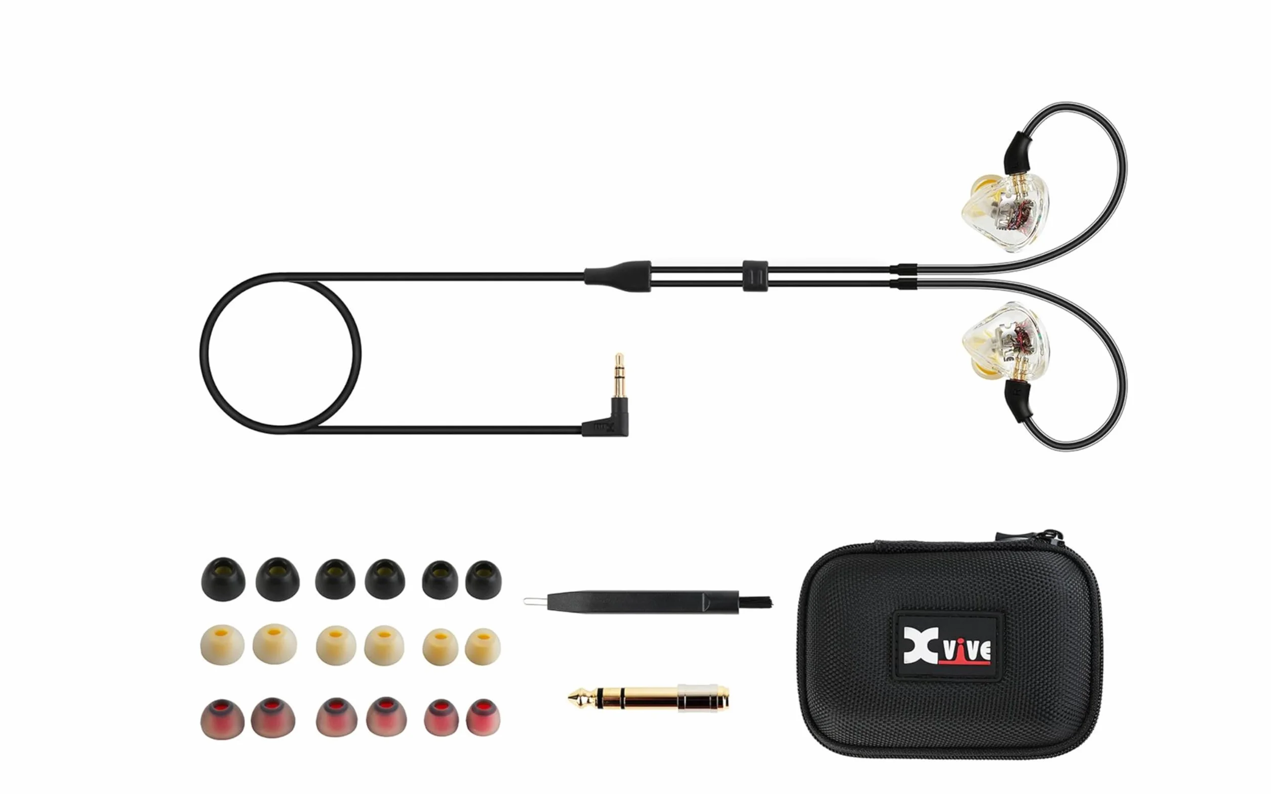 Xvive X Vibe T9 In-Ear Monitors In-Ear Monitors XV-T9 with Dual Balanced Armature Drivers
