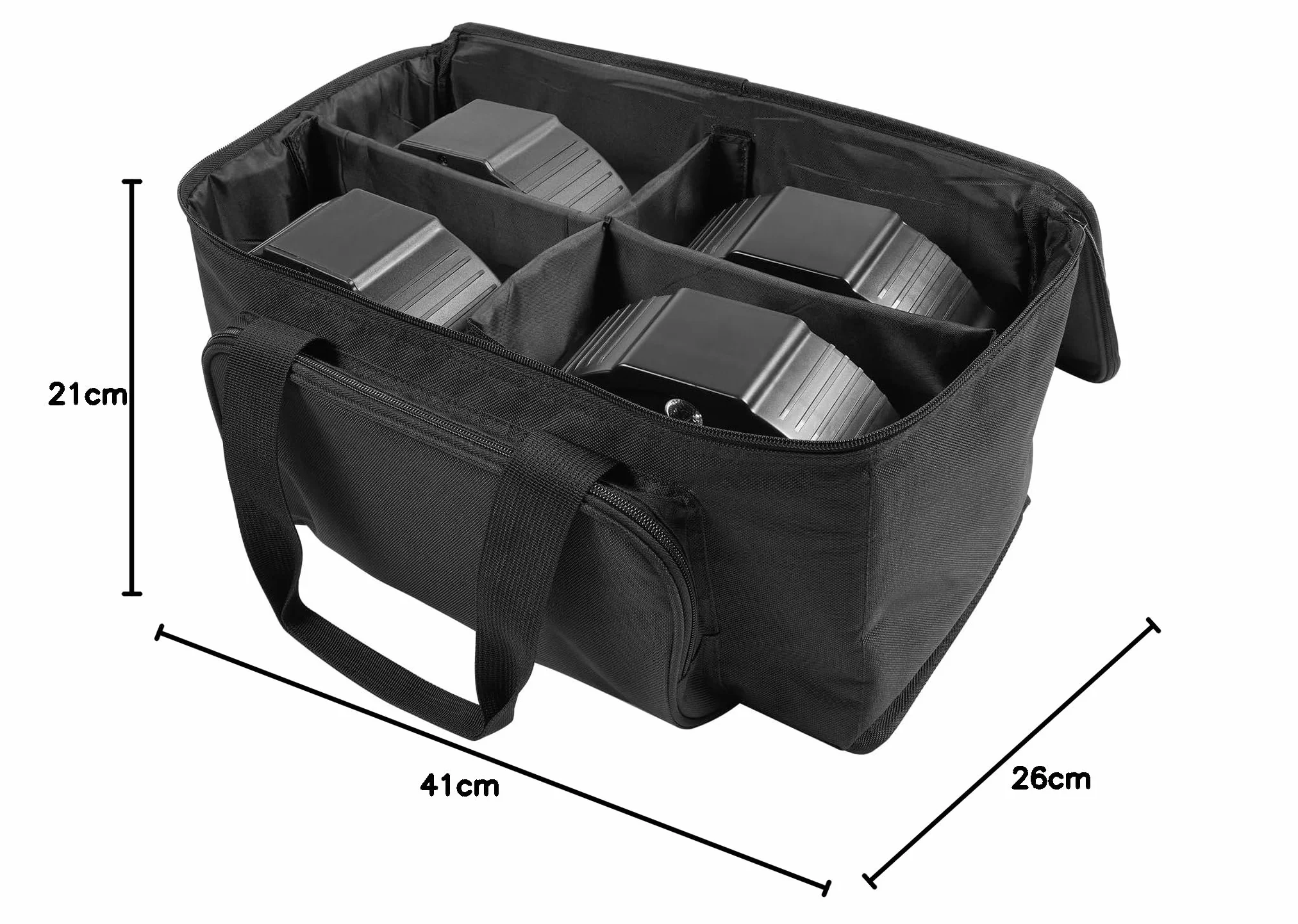 SEBRUANC 4PCS Foco Par LED RGB con PVC Bolsa, 72W Luces Escenario LED con Control Remoto y Activación de Sonido, Luces DJ Luz Discoteca para Fiestas Bares Boda Halloween Navidad