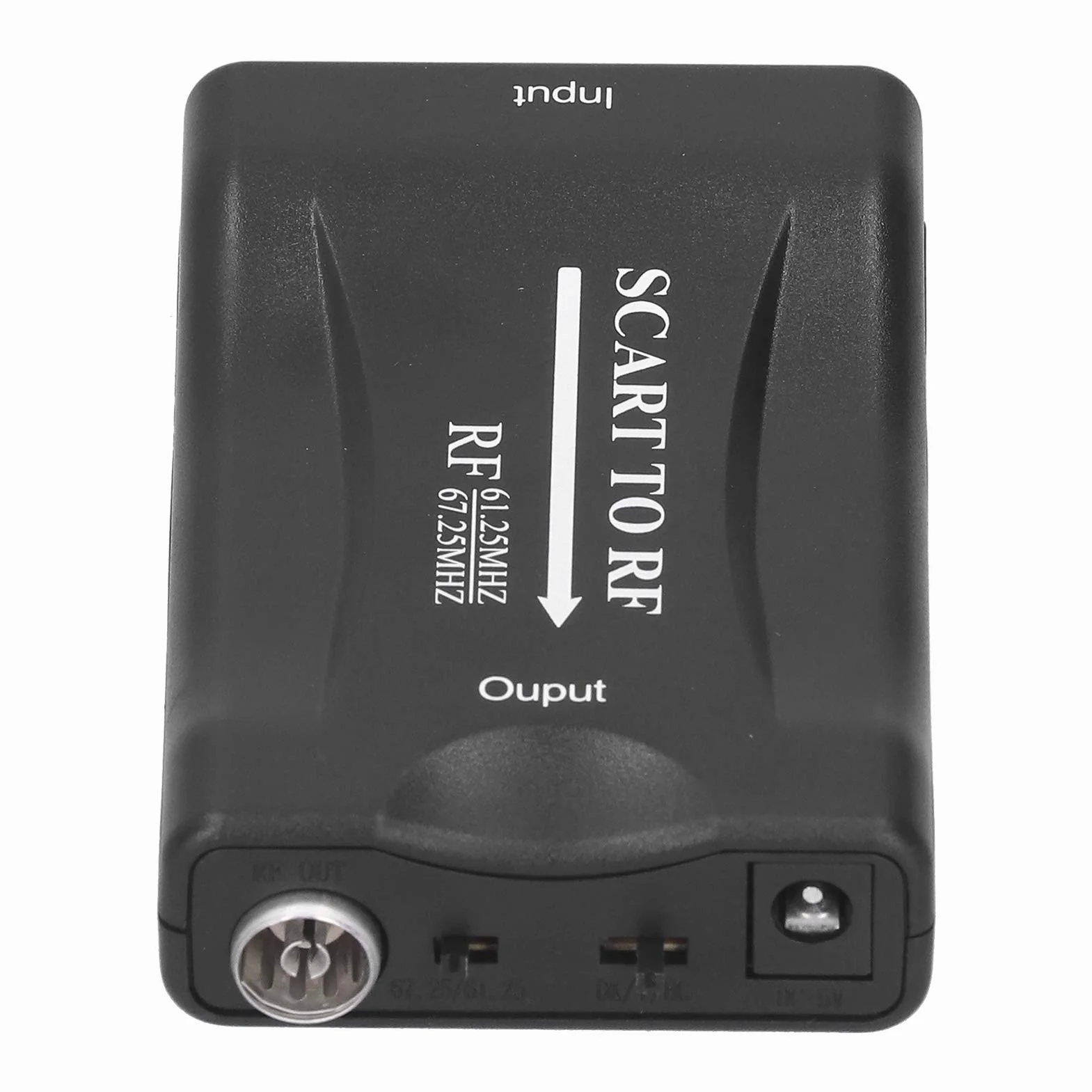 Dioche Adaptador Scart a RF RF Modulador Abs Scart para Adaptador de Vídeo RF para RF 67,25 MHz 61,25 MHz Convertidor de Salida para TV Box