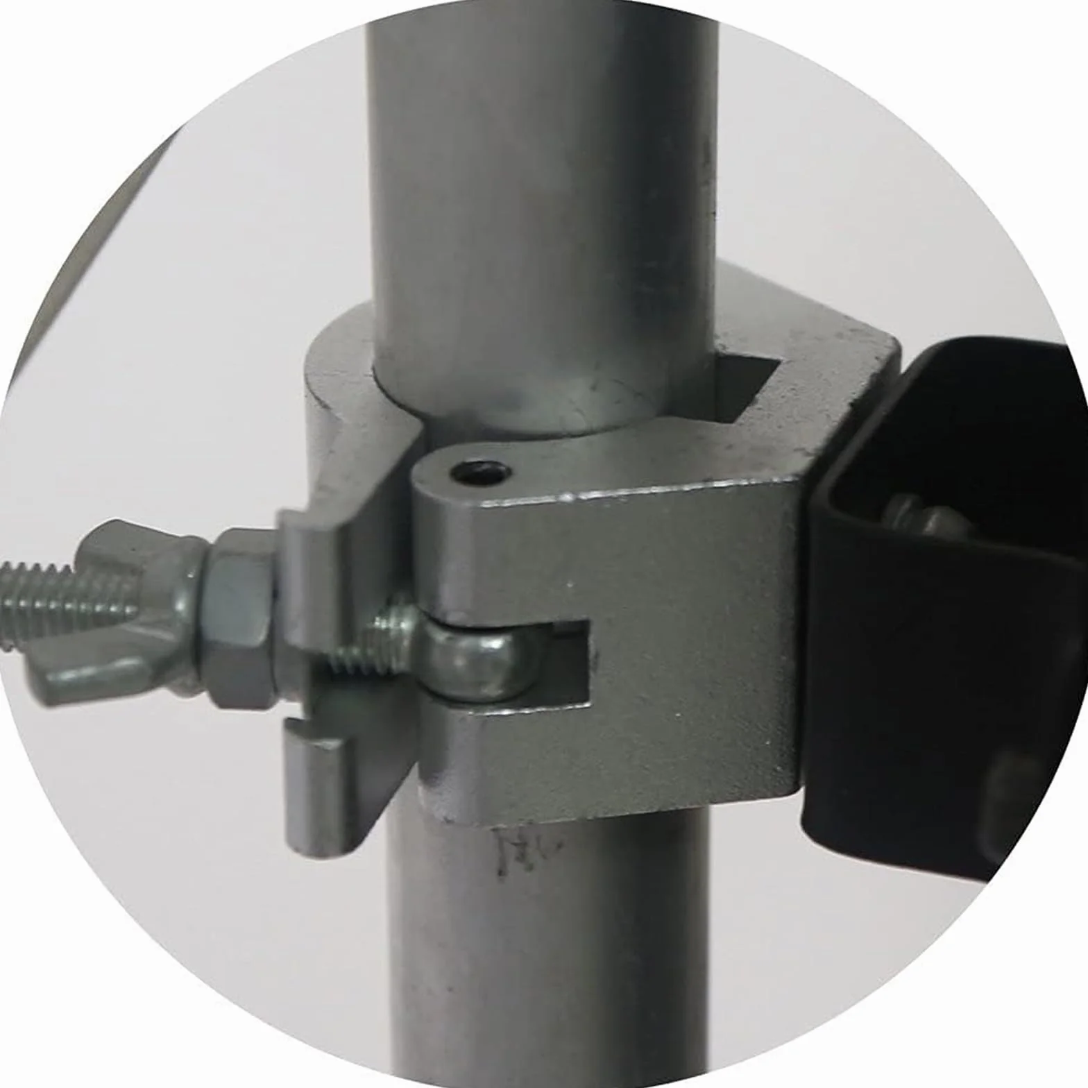 WECAN Iluminación de escenario y accesorios, abrazadera de aluminio en C, abrazaderas resistentes para andamios, ajustables de 30-35 mm (1,18 a 1,38 pulgadas) (4 unidades, color plateado)