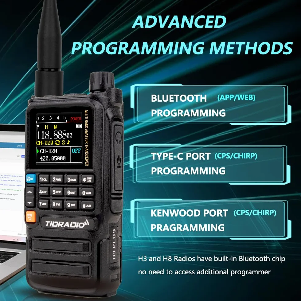 TIDRADIO TD-H3 Plus walkie Talkie Largo Alcance-1 Paquete