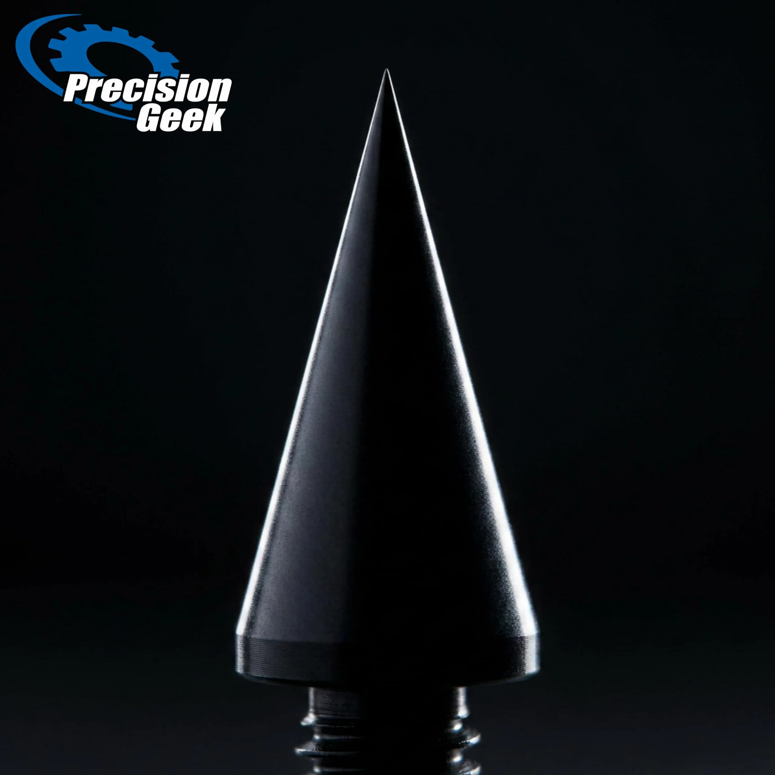 PrecisionGeek Aluminio Anodizado Negro Puntas de Desacople para Altavoces Conjunto de Cuatro