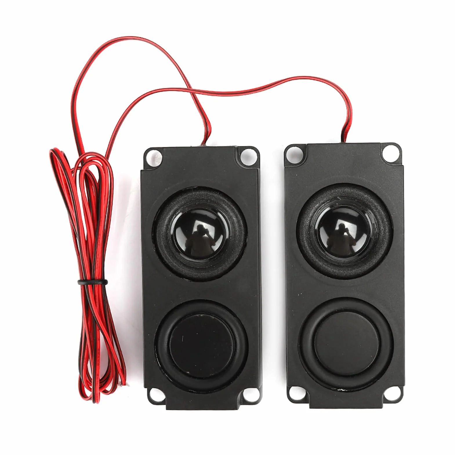 Naroote Mini Subwoofer, Mini Altavoz 8Ω 5W Portátil de Graves Pesados ​​cavidad de 40 Mm Altavoz Dual Magnético para Monitor de TV
